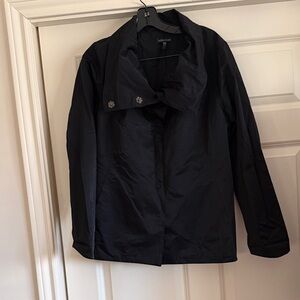 Eileen Fisher Black Trench Coat SP